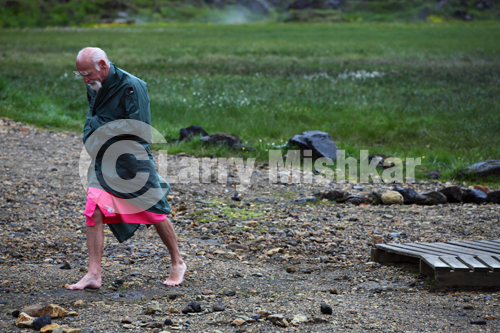 Landmannalaugar bather